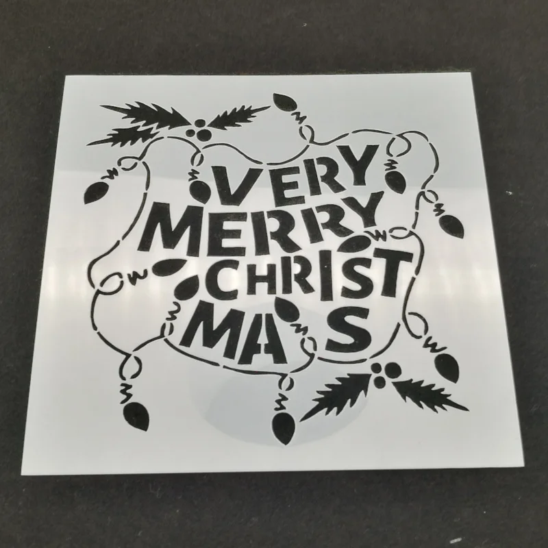 

Christmas Layering Stencils Drawing Color Spray stencil DIY Scrapbook photo album Decorative Embossing DIY Paper Card Crafts