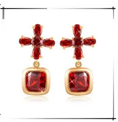 Love Heart Oxblood Red Garnet Limited 925 Серебряный Модный Ювелирный Висячие серьги-капли S5156
