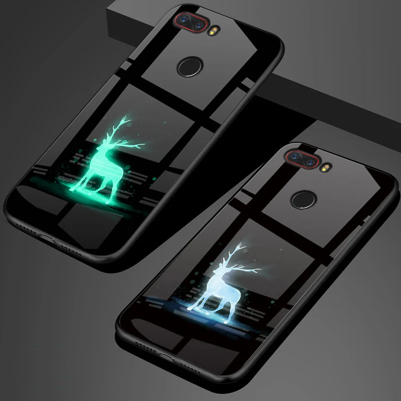 Fashion Luminous Tempered Glass Case For NUBIA Z17lite nx591J cover shell CaseFor Z 17 Z17 lite Cases phone | Мобильные телефоны и