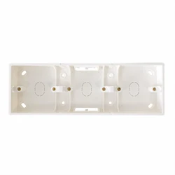 85mm x 255mmm Темная коробка 3 типа стандартная ПВХ настенная коробка переключателей для 86 мм* 86 мм Стандартные переключатели и розетки применяются для любого положения поверхности стены - Цвет: 85mm x 255mmm