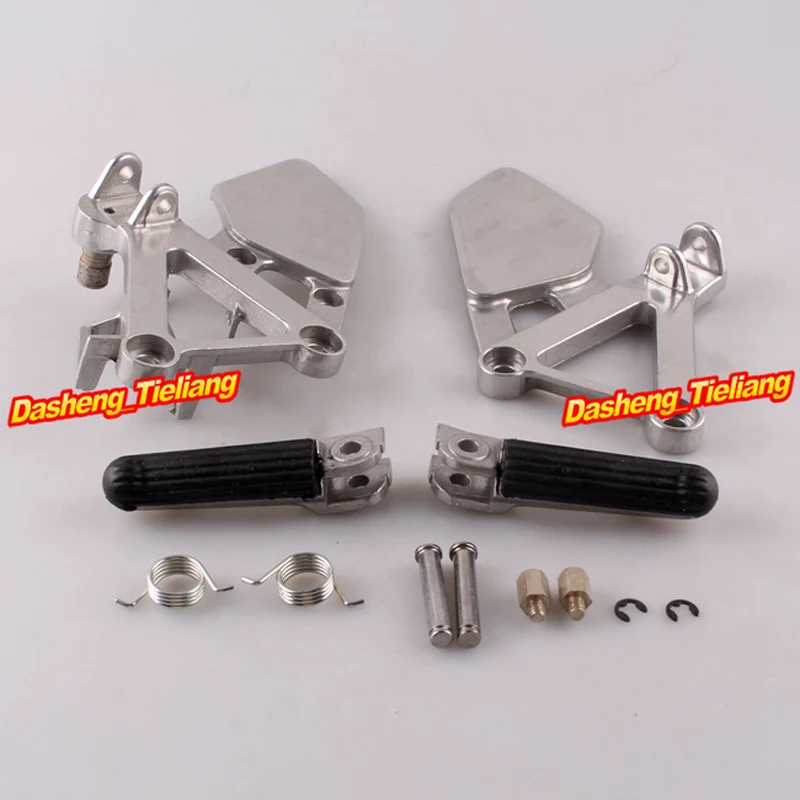 

Aluminum Alloy Front Rider Foot Pegs Footrest Brackets for HONDA CBR250 88-89 MC19, Motorcycle Spare Parts Accessory