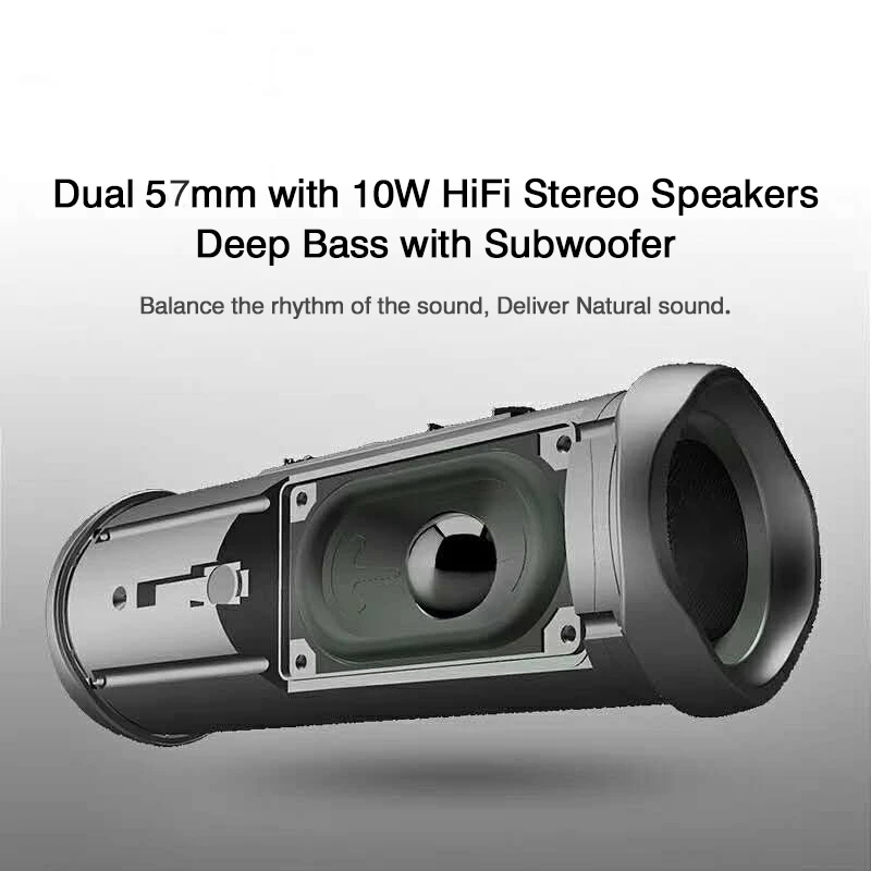 Hot Selling Waterproof Portable Speaker With Aux Usb Tf Port Fm Radio Speakers Bommbox Speaker Subwoofer Hifi Stereo Sound