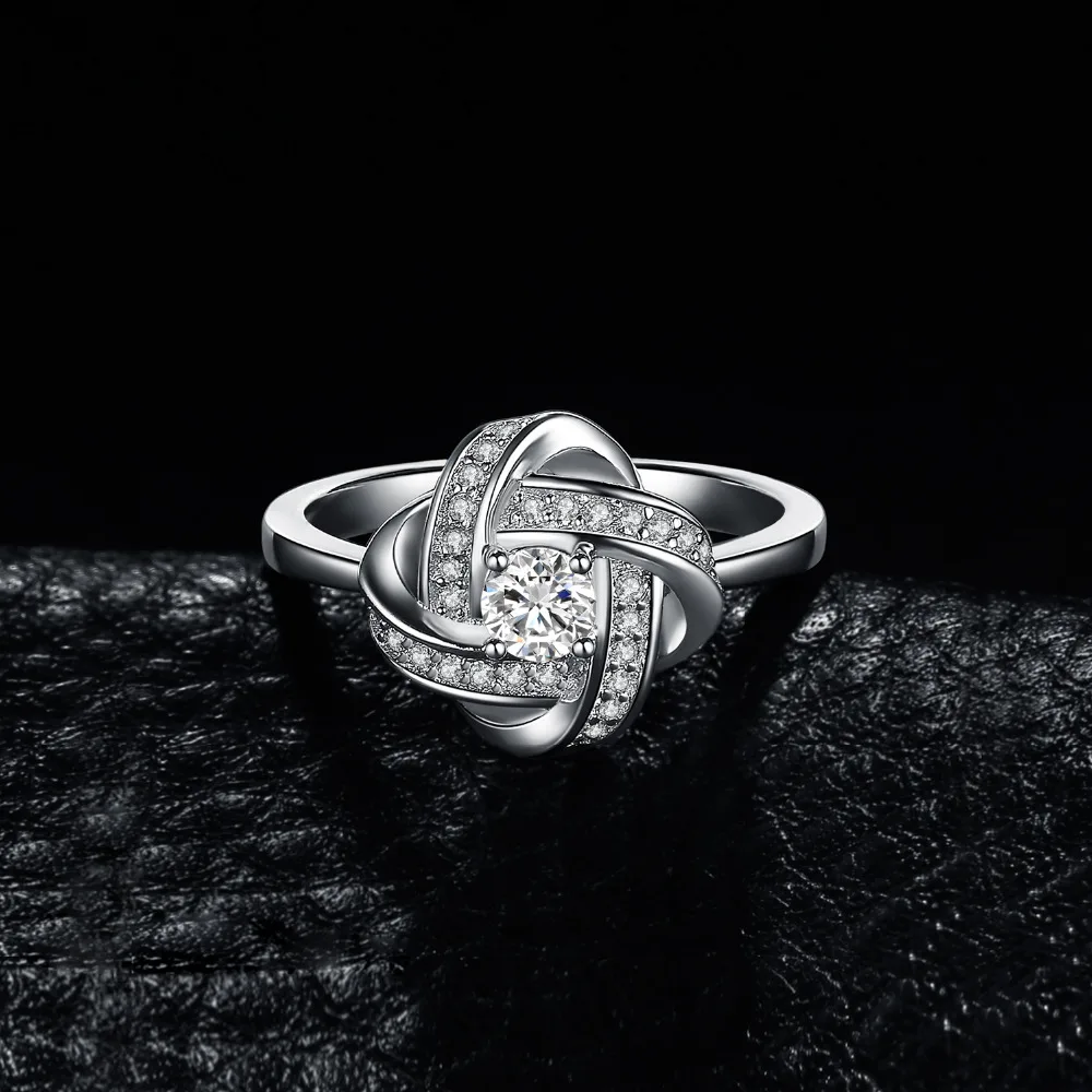 JewelryPalace мельница переплелись 0.6ct кубического циркония кольцо стерлингового