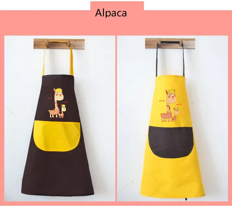 Женский фартук для дома, кухни, повара, фартуки, Мультяшные милые свинки, готовка, водонепроницаемый фартук без рукавов, Кухонный Фартук с карманами