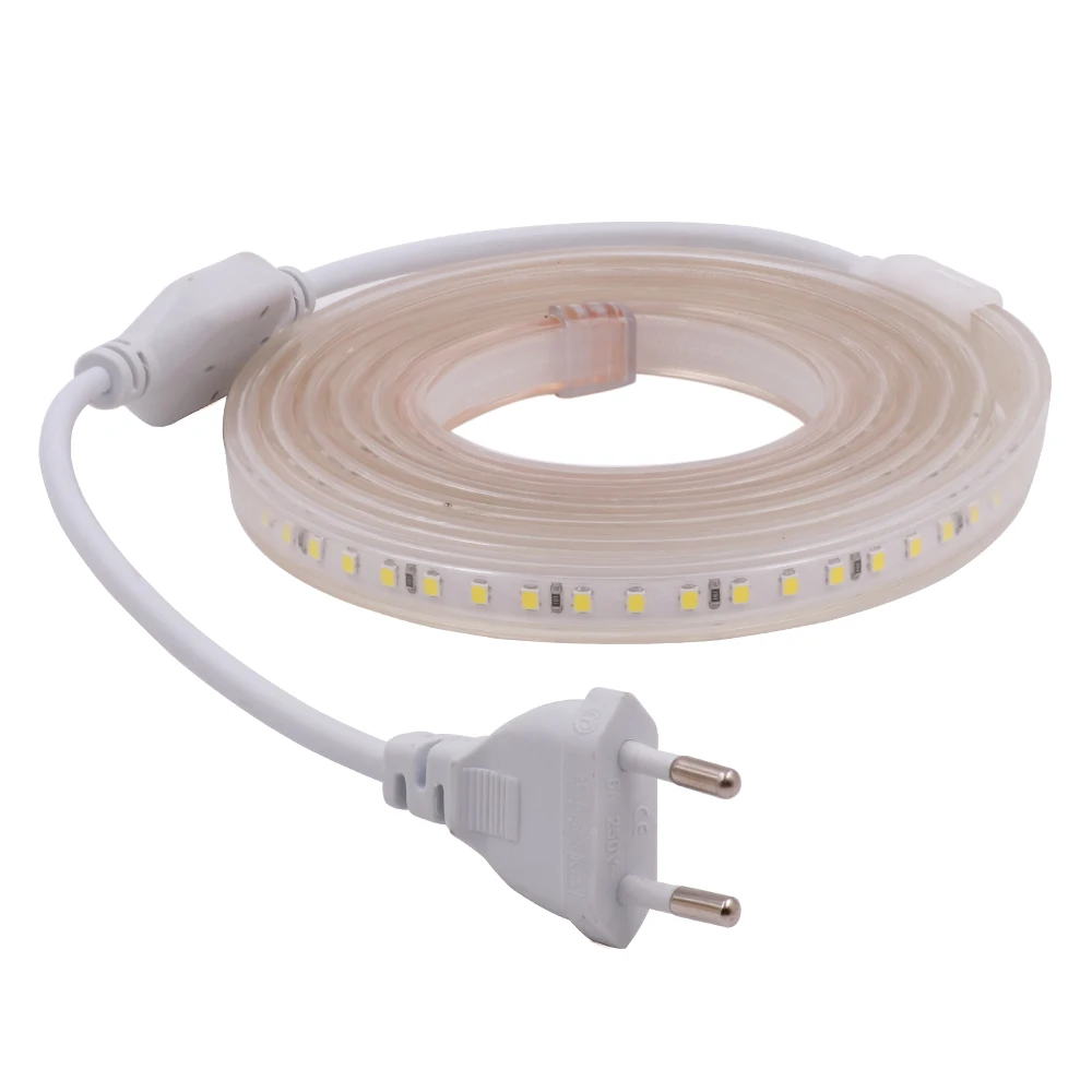 Режущая гибкая светодиодная лента SMD2835 20 см 220 В 120 светодисветодиодный s/m
