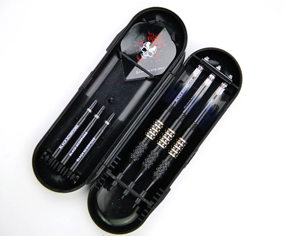 3 шт. 16 г стальной безопасный наконечник и синий прозрачный/черный вал ручка