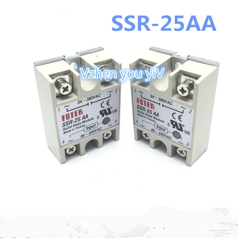 Акция/1 шт. FOTEK Тип SSR 25AA производитель 25A ssr твердое реле выход 24 380VAC вход 80 250VAC