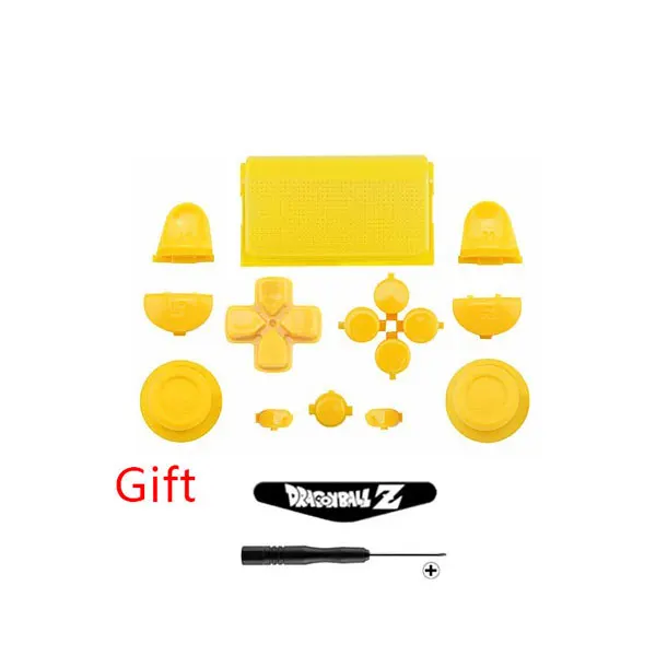 Стильный Желтый Полировка Пластиковых Геймпад Полный Дело Shell ТОП и Нижняя