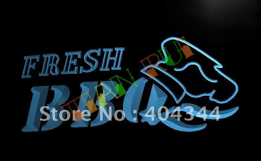 

LB068- OPEN Fresh BBQ Bar Cafe Display LED Neon Light Sign