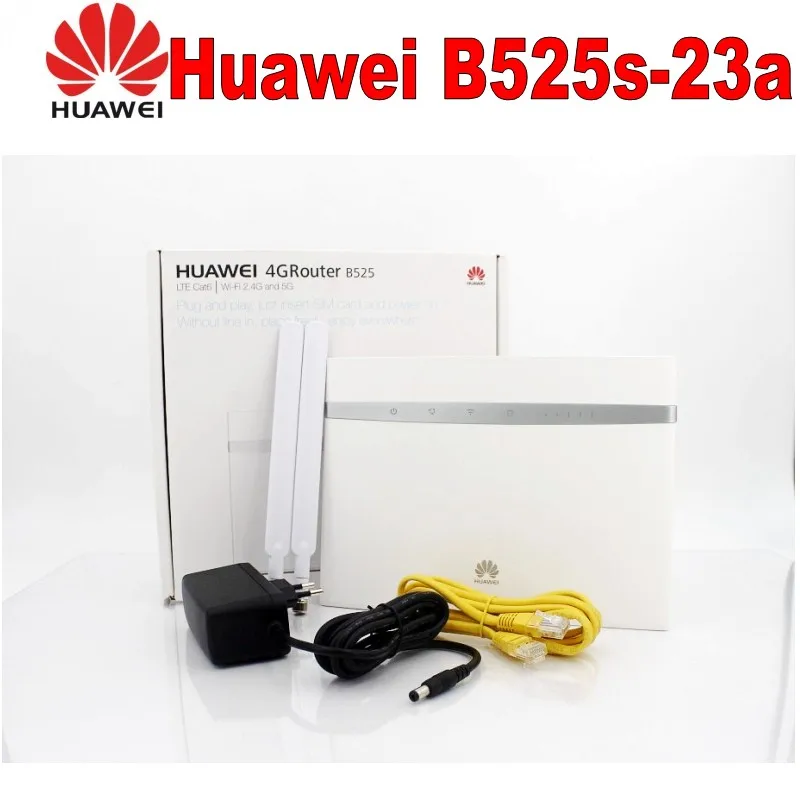 Unlock Huawei B525 B525S-23a 4G LTE CPE Router b525s-23a 300Mbps WIFI Gateway Cat. 6 Mobile Hotspot +2CPS Antenna | Компьютеры и офис