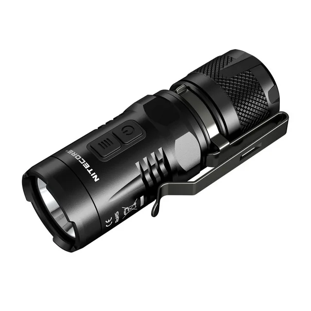 NITECORE EC11 фонарь комплект CREE XM L2 (U2) макс 900 люмен луч бросок 190 м уличный с RCR123A