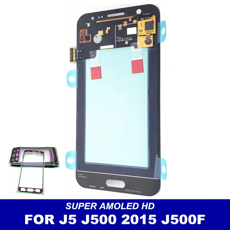 100% протестированный AMOLED LCD для Samsung Galaxy J5 2015 J500F J500G J500H LCDs дисплей кодирующий