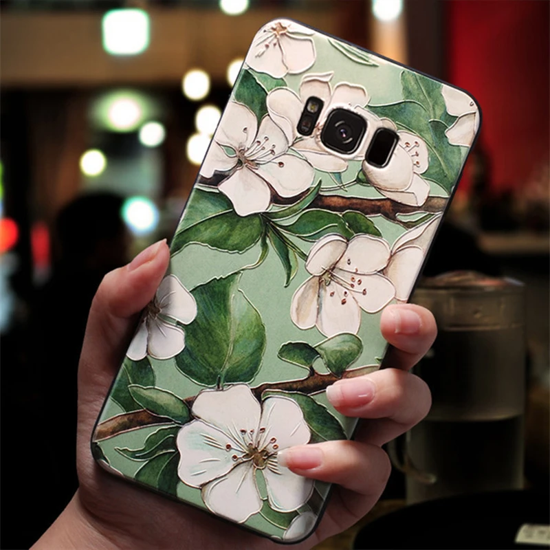 ldlihua 3D с тиснением и изображением цветочный Fundas для samsung Galaxy A50 A30 A40 A70 S6 S7 край S8 плюс M30 M20 M10 Примечание 4, 8 9 A5 A7 A6 A8 плюс чехол - Цвет: ldlihua