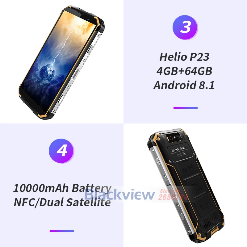 Быстрая доставка Blackview BV9500 IP68 Водонепроницаемый NFC 5 7 &quot18:9 4G Глобальный смартфон