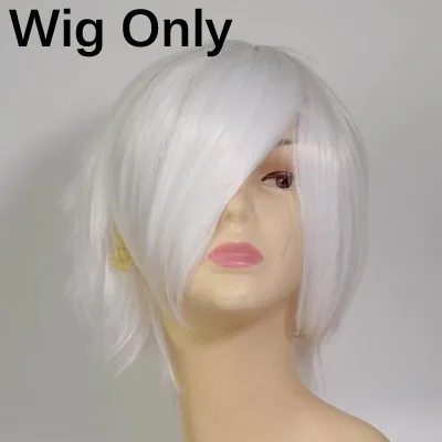 Wig Only Вечерние Маски для косплея маскарас де аниме Регулируемая Молния Хэллоуин маски из искусственной кожи японский Блиндер Токийский Гуль Kaneki Ken маска - Цвет: Wig Only