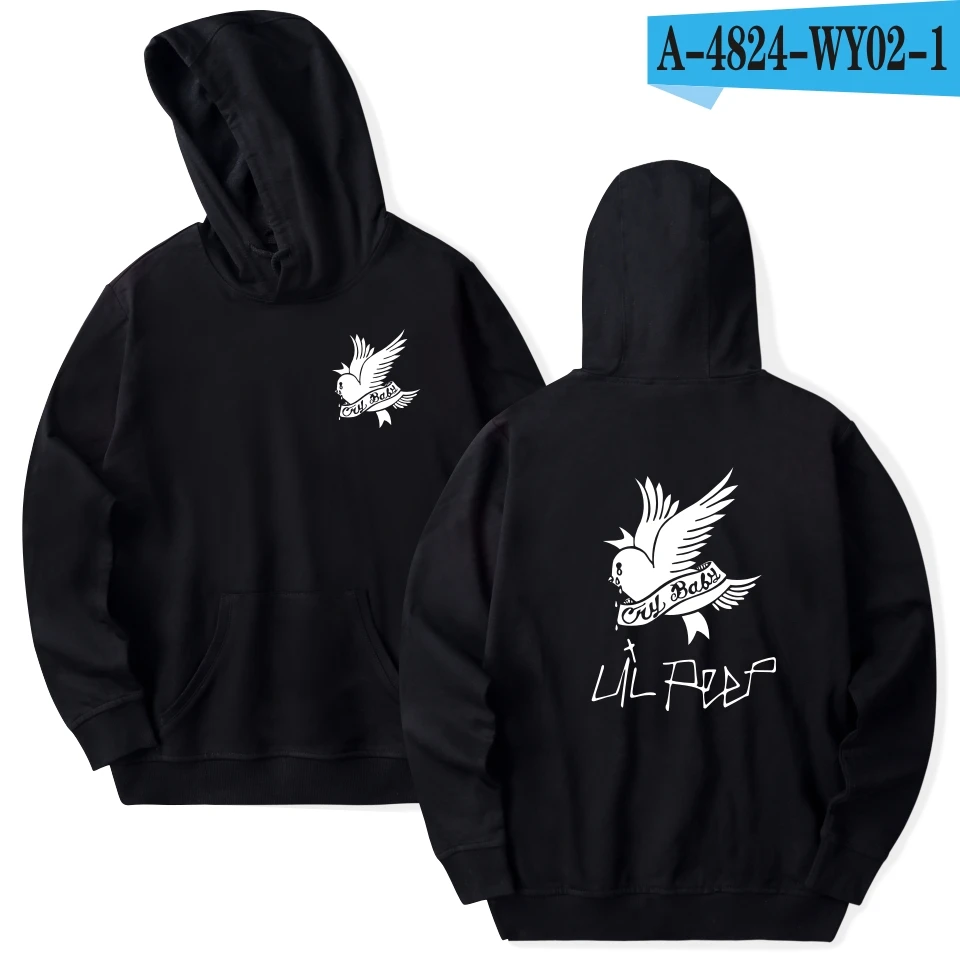black Aikooki новые Lil Peep толстовки мужские/женские осенние модные толстовки крутые флисовые свободные Лидер продаж Lil Peep толстовки Homme - Цвет: black