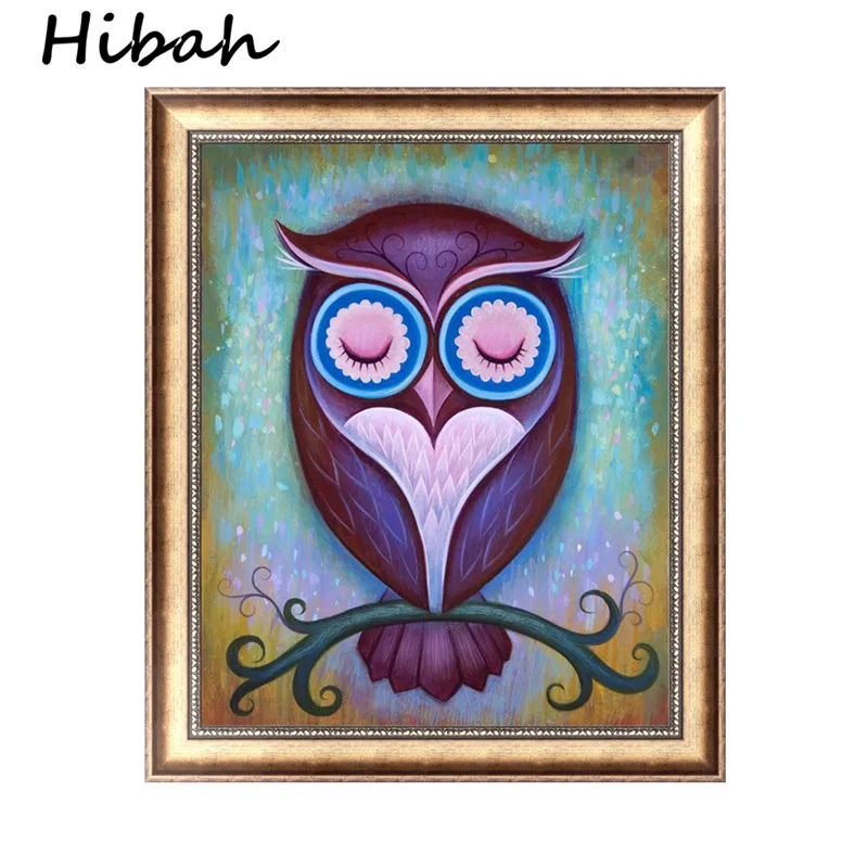 Cute Animal Owl Diamond Painting Cross Stitch Paste Rhinestone Embroidery DIY Needle Art for Home Decor | Дом и сад
