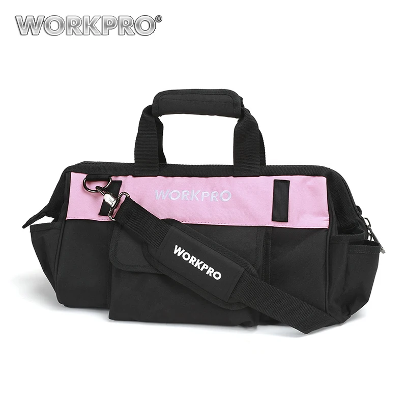 Сумка для инструментов WORKPRO 1", сумка для инструментов, сумка на плечо из полиэстера 600D, водонепроницаемые сумки для инструментов