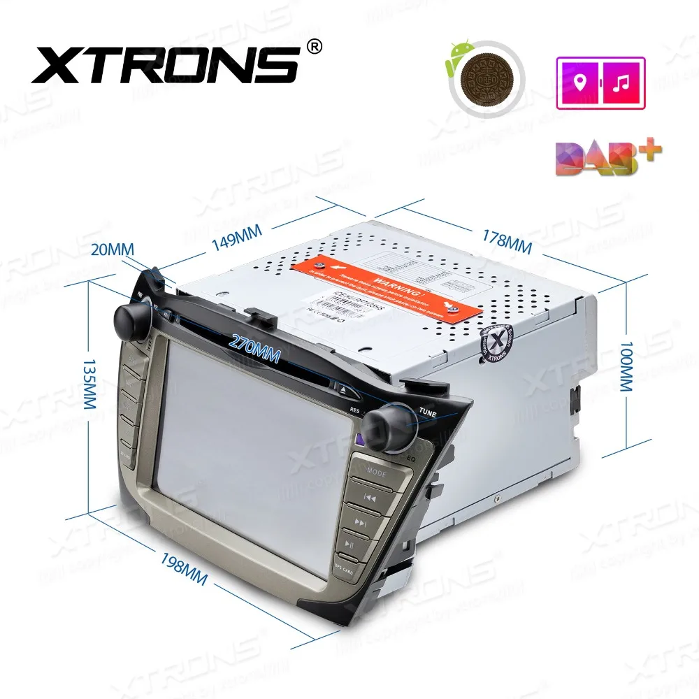XTRONS 7 &quotAndroid 8 1 Octa Core GPS стереооборудование для автомобиля dvd-плеер hyundai IX35 Tucson