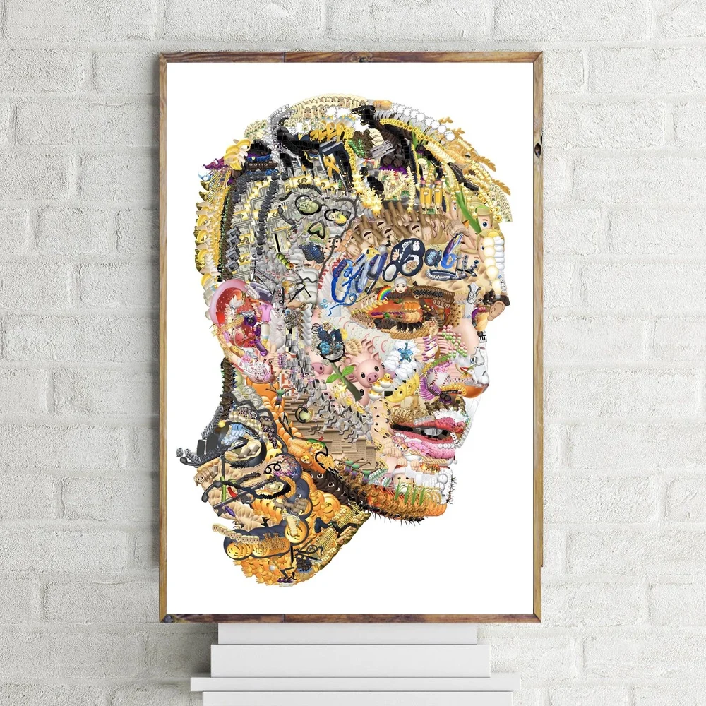 Художественный шелковый постер Lil Peep музыкальный настенные картины для гостиной
