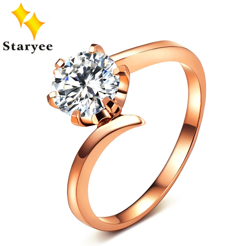 Женское Обручальное Кольцо Charles Colvard Moissanite 1 карат VVS D с цветным бриллиантом 18 K Au750