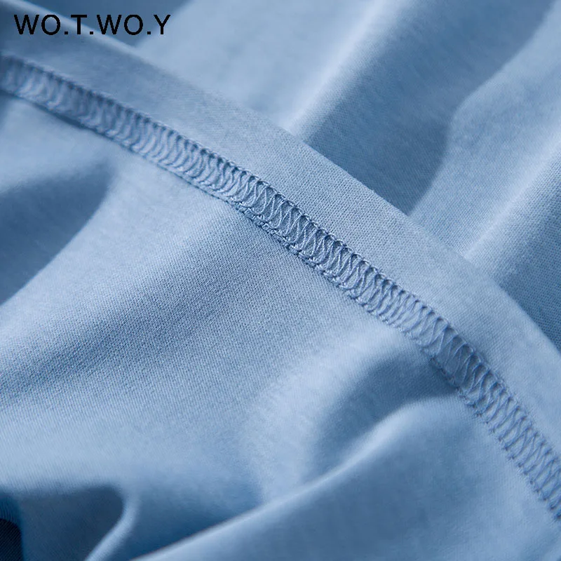 WOTWOY Polo футболка плюс размер M 4XL женская летняя черная белая рубашка короткий