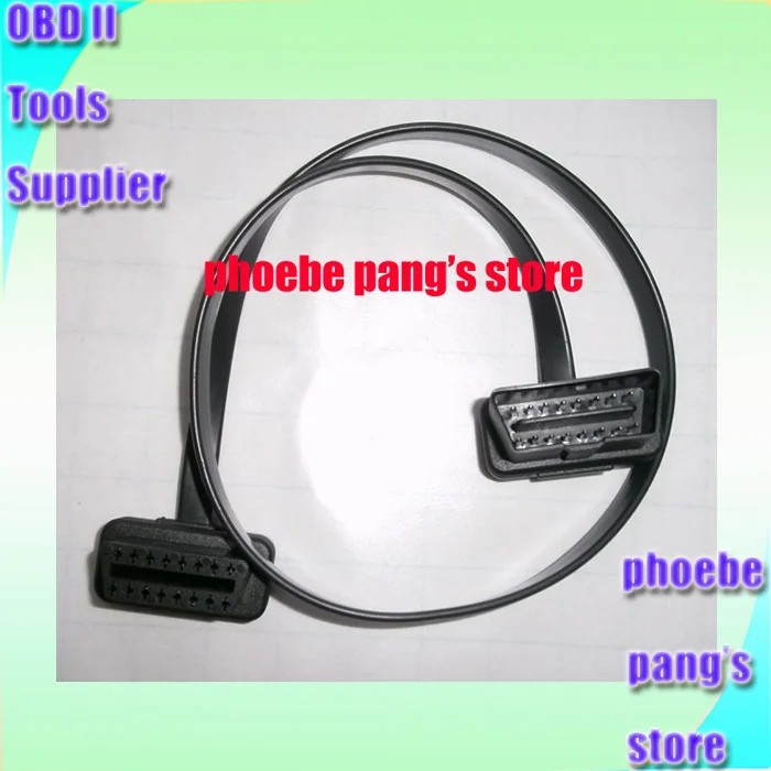 Скидка 15% тонкий As лапша 60 см OBD OBDII OBD2 кабель расширение плоский 16 pin папа к
