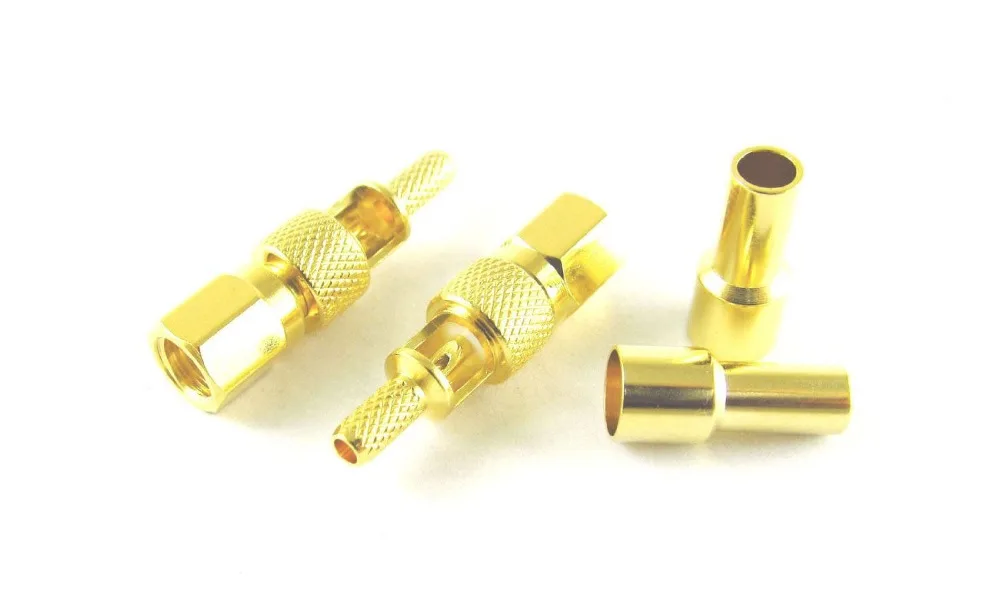 4 шт латунный гнездовой обжимной соединитель SMC для коаксиального кабеля RG174 RG179 RG316 RG188 4 шт латунный гнездовой обжимной соединитель SMC для коаксиального кабеля RG174 RG179 RG316 RG188