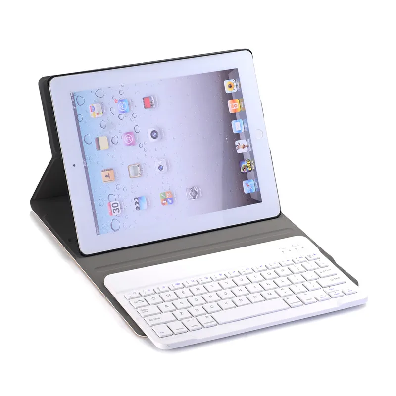 Роскошный чехол для Apple iPad 2 3 4 кожаный планшета с Bluetooth клавиатурой умный