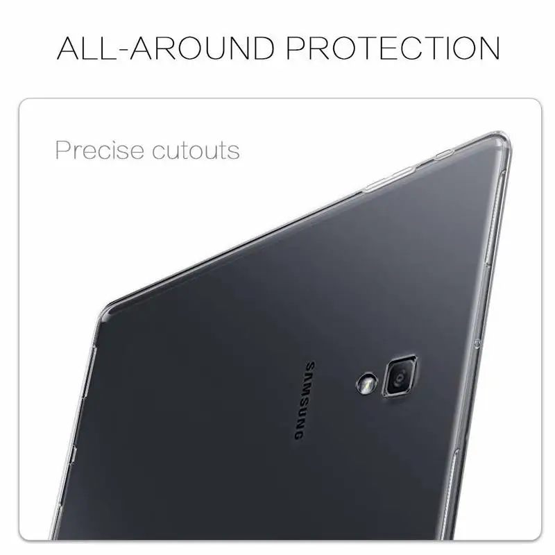 Чехол для Samsung Galaxy Tab A 10 5 &quot2018 SM T590 T595 T597 чехол 360 полный защитный мягкий TPU