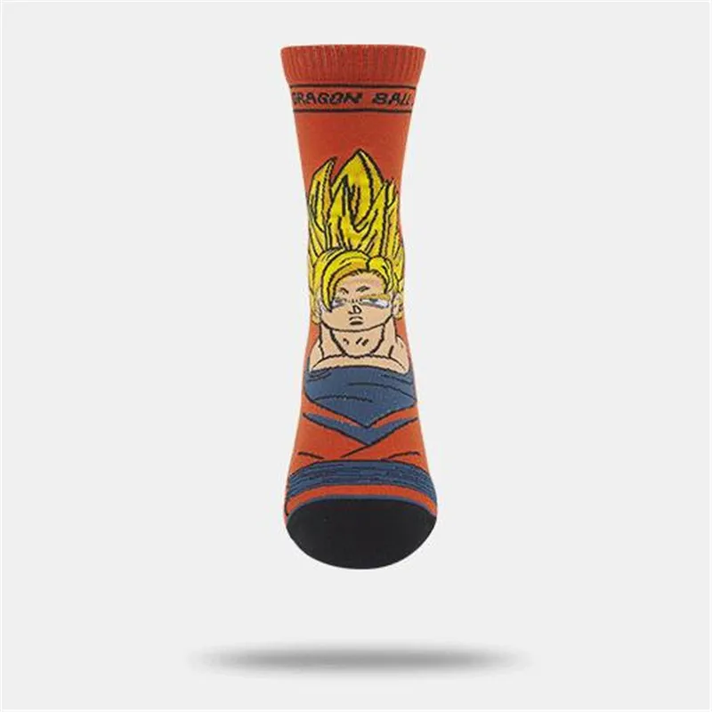 Носки с персонажами из мультфильмов, аниме, драконий жемчуг, Супер Saiyan Sun Wukong, периферийные носки, аксессуары для косплея, мужские носки-трубы средней высоты