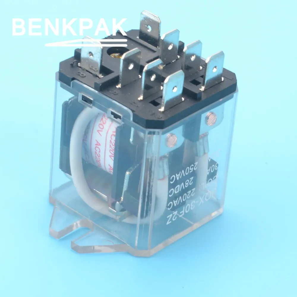 30A реле мощности JQX-30F 2Z промежуточное реле 8pin DC12V AC220V