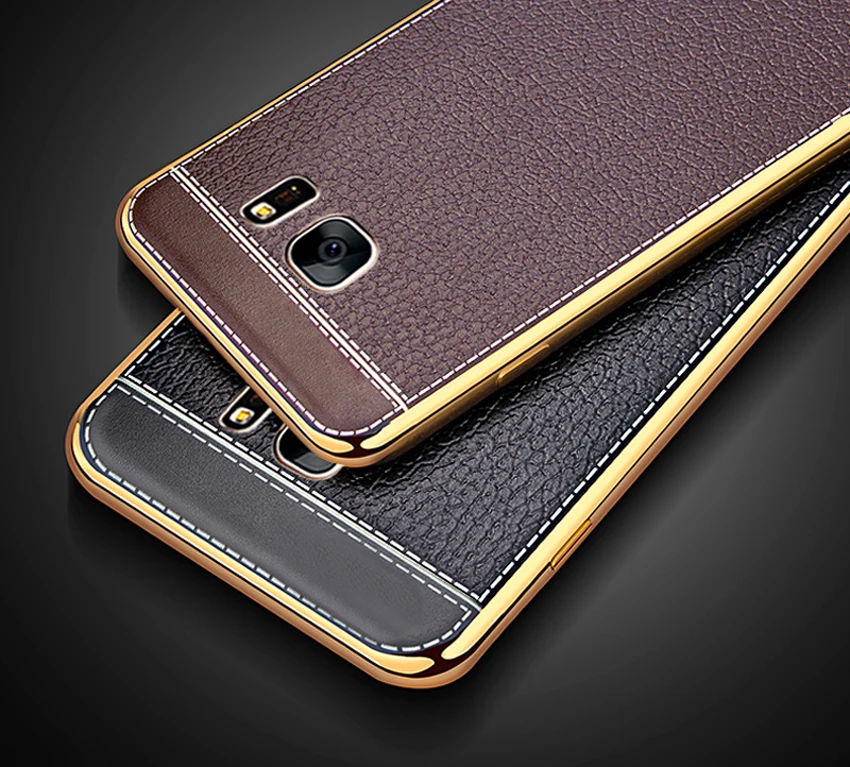 Для Samsung Galaxy S8 S9 S10 Plus S6 S7 edge силиконовая Мягкая термополиуретановая крышка-чехол для Galaxy S10E покрытие бампер кожаный чехол для телефона