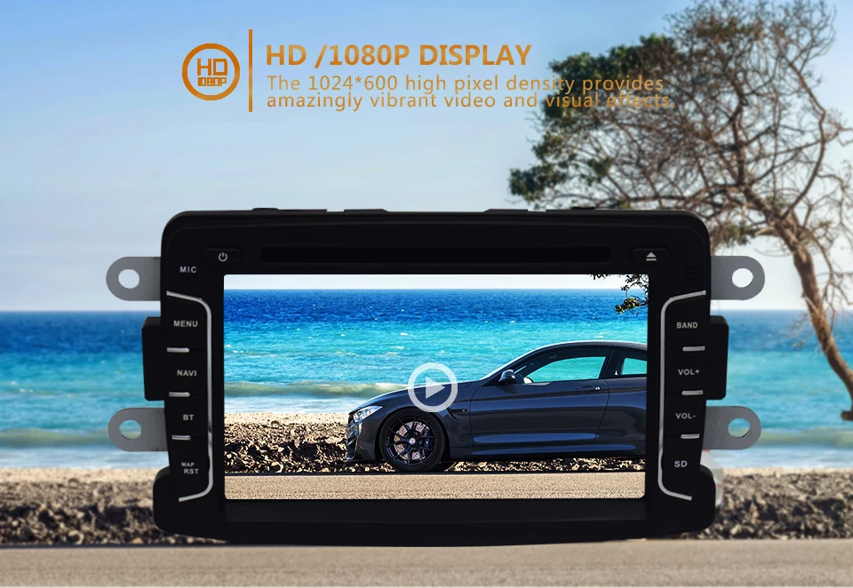 KiriNavi 7," сенсорный дисплей Android 9,1 для RENAULT Dacia/Duster/Logan спортивный автомобиль радио аудио gps навигация Мультимедиа играть