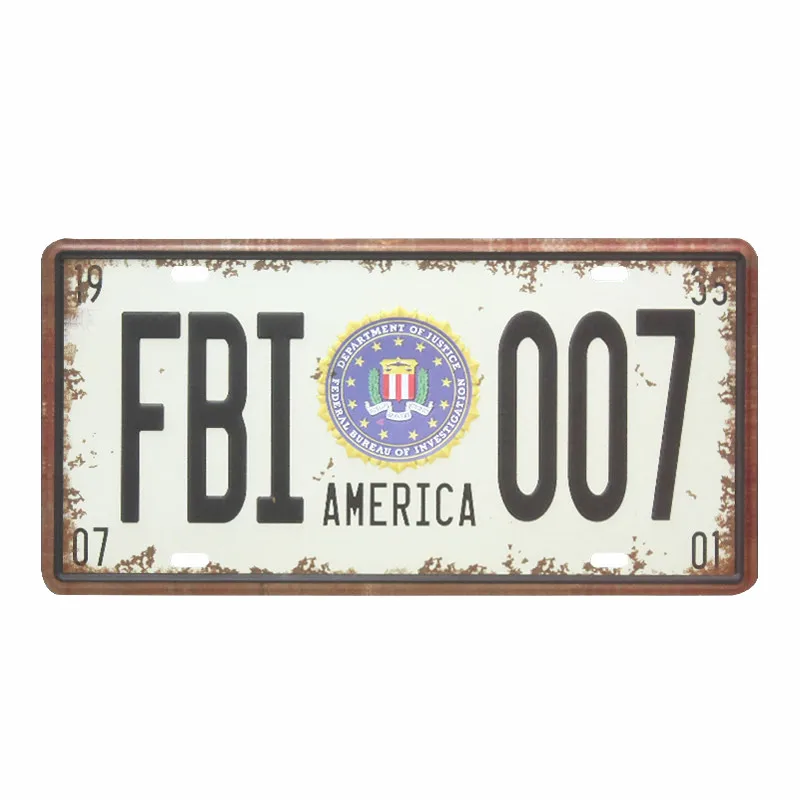 6 Американские винтажные металлические жестяные знаки Route 66 автомобильный номер номерной знак пластинчатая доска плакат Бар Клуб стена гараж картина для оформления дома 15*30 см - Цвет: 6