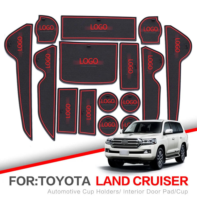 Противоскользящий коврик для салона автомобиля Toyota Land Cruiser 200 J200 LC200 2008 2019 V8