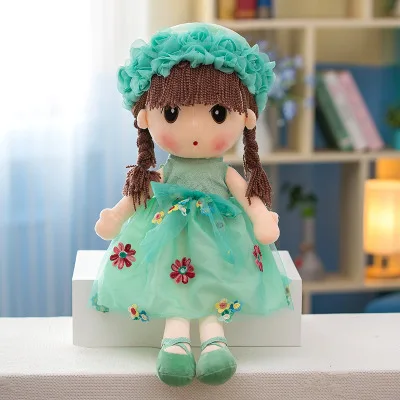 Green Color 1 шт. 45 см Новинка RagDoll мягкие куклы плюшевые Фил плюшевые Свадебные Тряпичные куклы милые игрушки Милая модель девочки дети подарок на день рождения - Цвет: Green Color