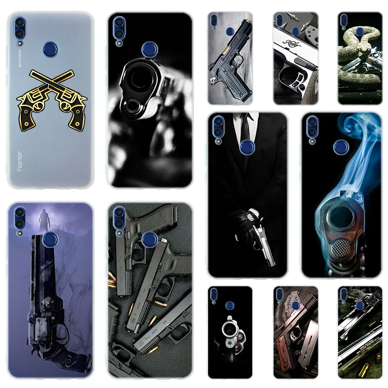

pistol Soft TPU Case Cover For Huawei Honor 30 20 10 9 Lite 9a 8a 7a Pro 10X 10i 30s 20lite 10lite