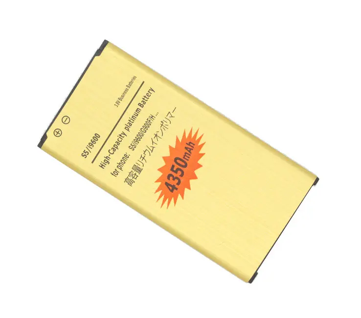 4350 мА/ч EB BG900BBE BG900BBC золото запасная батарея для Samsung Galaxy S5 SV I9600 SM G900A G900P G900R4 G900T