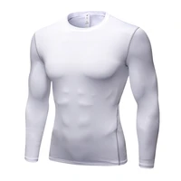 yd quick dry compression tight jersey fitness gym training t shirt sports running bodybuilding long sleeve t shirts men
