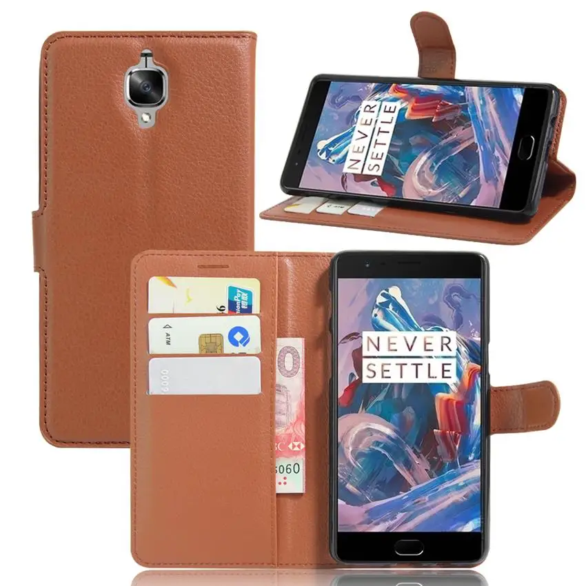Oneplus 3 Case One Plus Luxury Flip Style PU Leather Wallet Coque Phone Bag For Oneplus3 3T Cover Cases Fundas | Мобильные телефоны