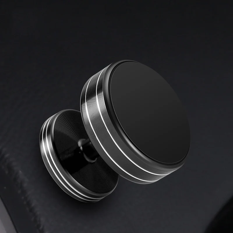 Black Мини магнитный автомобильный держатель, подставка popsocket, держатель мобильного телефона для смартфона для Iphone, поддержка для авто, стабилизатор сотового телефона - Цвет: Black
