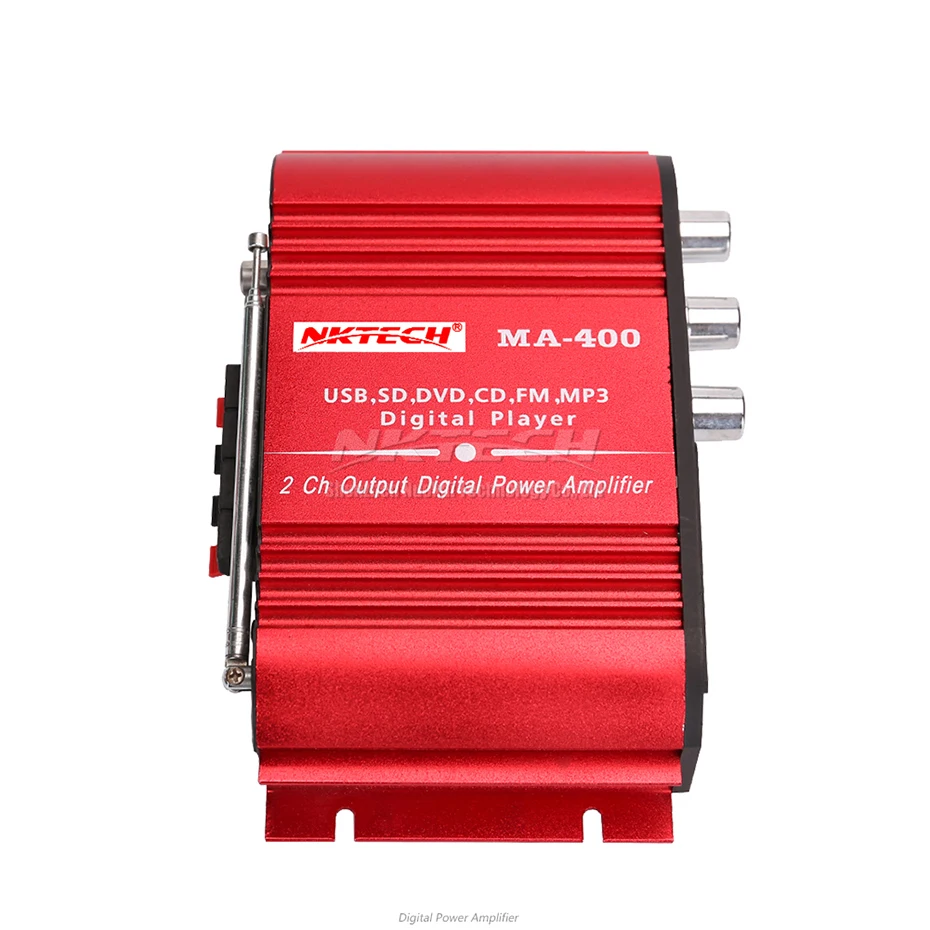 Автомобильный усилитель мощности NKTECH MA-400 ИК цифровой плеер Hi-Fi стерео 2CH 25 Вт RMS AUX