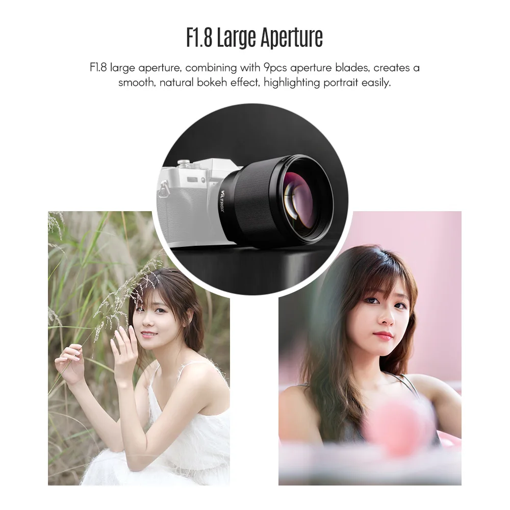 Viltrox PFU RBMH 85 мм F1.8 STM x-крепление AF Автоматическая фокусировка стандартный объектив портретный объектив полная Рамка для Fujifilm x-крепление камеры