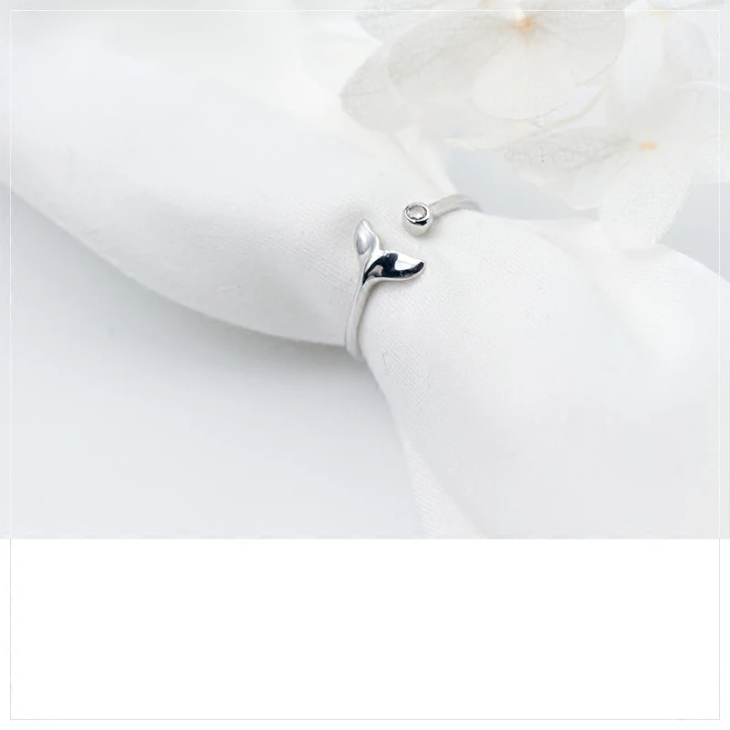 MloveAcc 100% 925 Sterling Silver Fashion Women Mermaid Tail Rings for Girls Tear Jewelry | Украшения и аксессуары