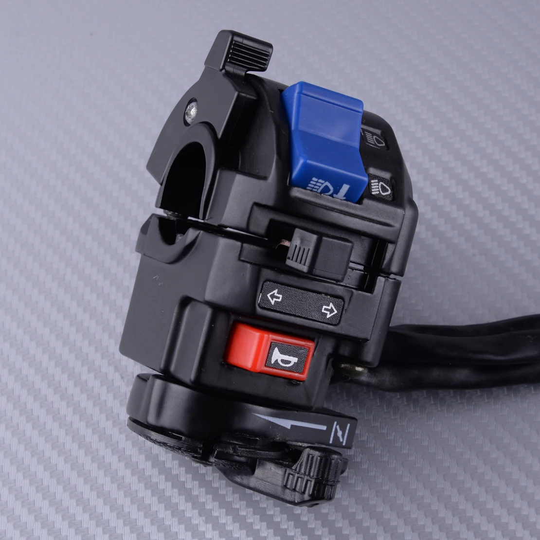 DWCX 12V мотоцикл 22 мм 7/" Руль левый руль рога указатель поворота светильник Электрический переключатель управления