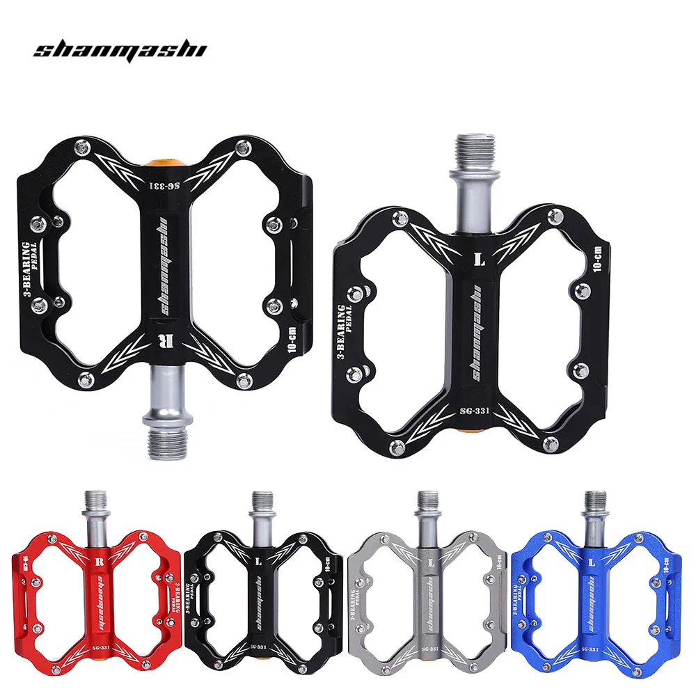 SHANMASHI Paired 3 Bearing Aluminium Alloy Bicycle Pedal Road Mountain for BMX MTB Bikes Part | Спорт и развлечения