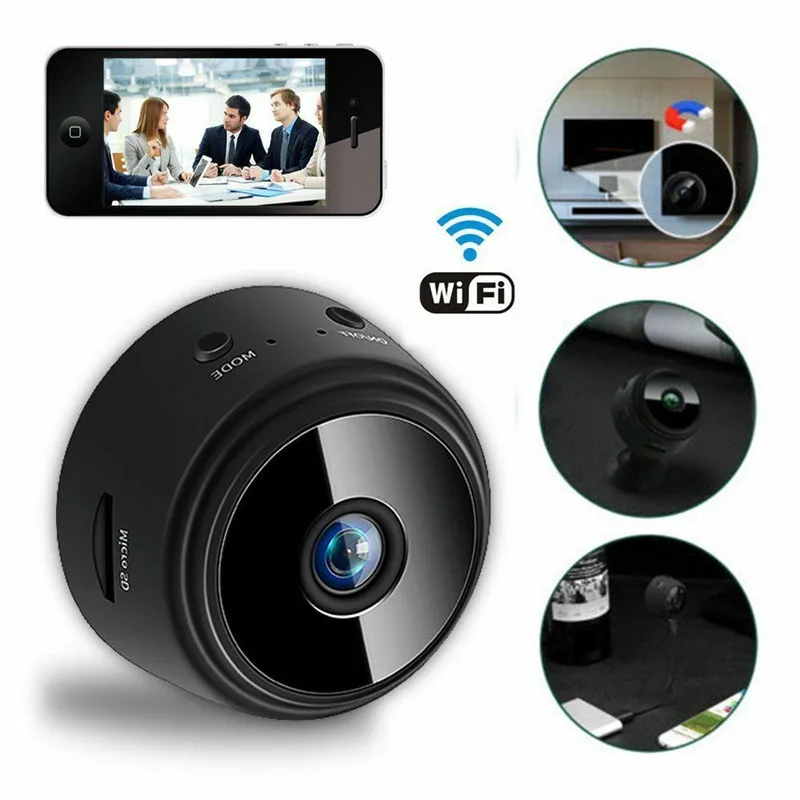 Мини-камера видеонаблюдения HD 1080P Wi-Fi с функцией ночного видения | Электроника