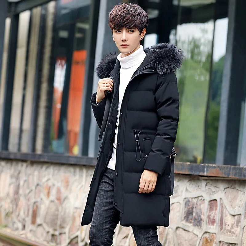 Camperas Hombre Invierno Макси зимняя куртка Для мужчин длинные Мужчин's Повседневное