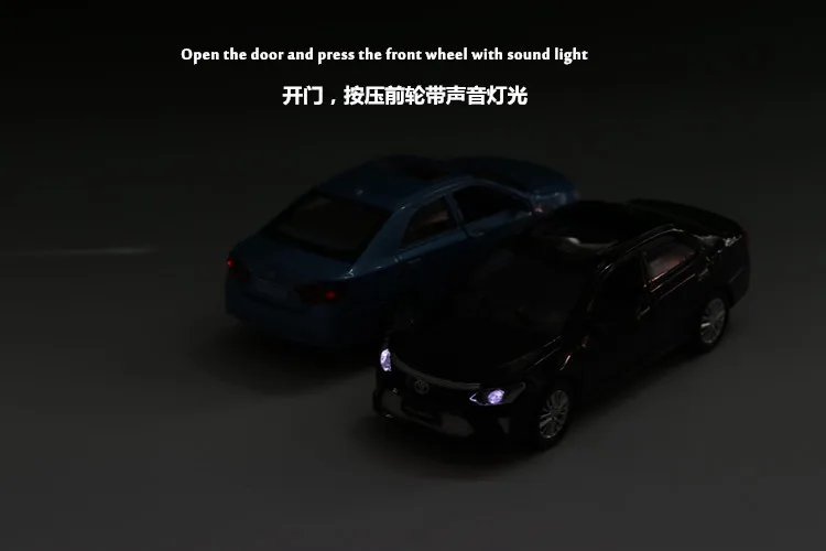 Новинка 1:32 игрушечная машинка Toyota Camry литая под давлением модель автомобиля Миниатюрная модель звуковая и светильник Модель автомобиля игрушки для детей